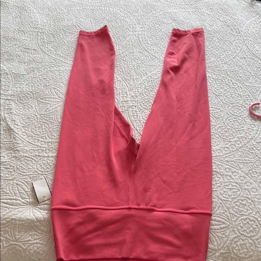 Pink High-Waisted Leggings